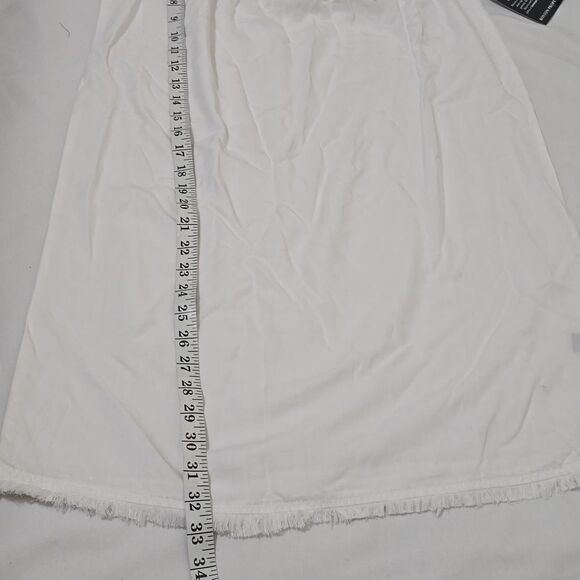 BOSTON PROPER White Off-Shoulder Dress with Ruffle Sleeves XS - Picture 5 of 8